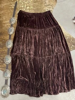 Bison Brown Velvet Skirt- Double D -shopranchhouse shop 417D1388 6131 4482 895C 0866A1738E82 1 105 c 1