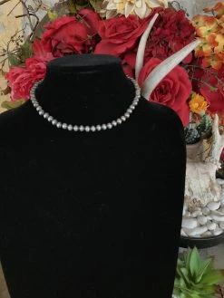 16" 7mm Pearl Choker Necklace