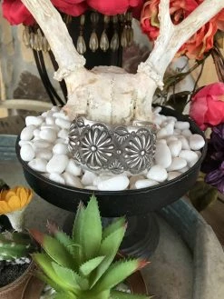 Large Repousse Cuff Bracelet