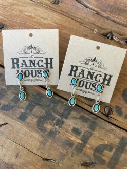 Turquoise Linked Earrings