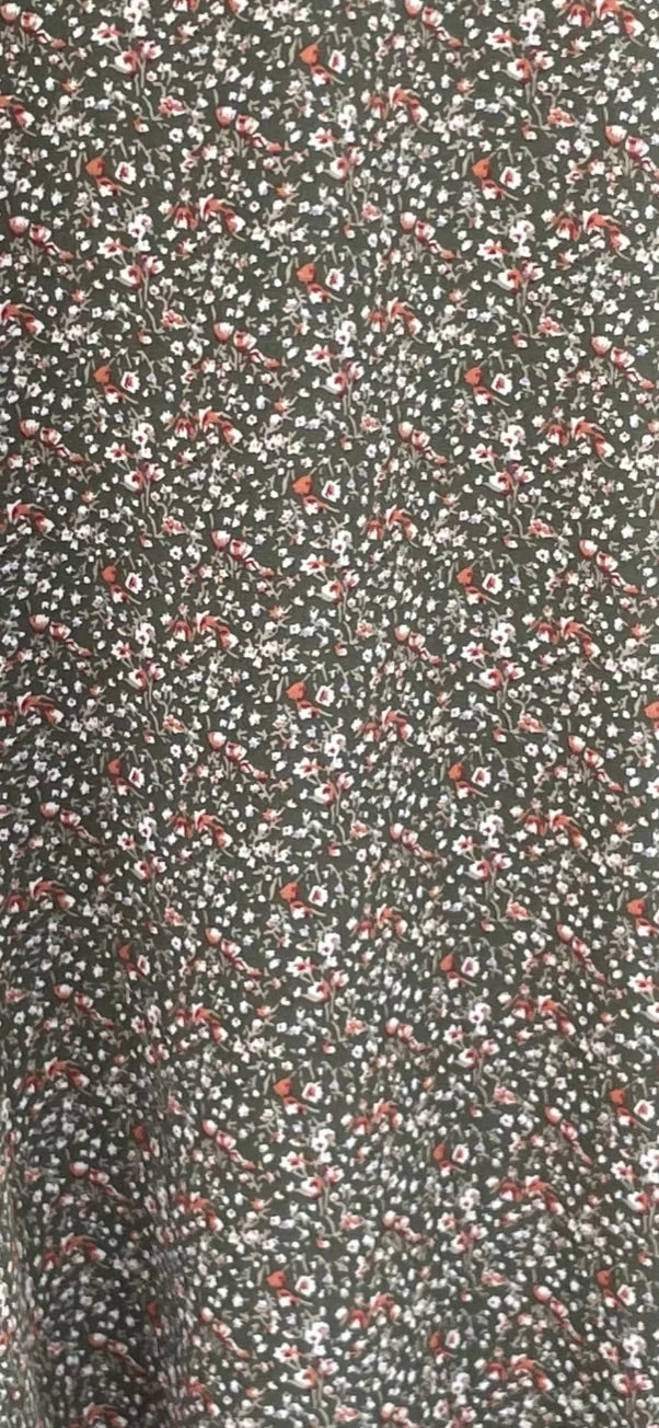 Olive Floral Midi Skirt- Wishlist 6 Olive Floral Midi Skirt- Wishlist - Image 4