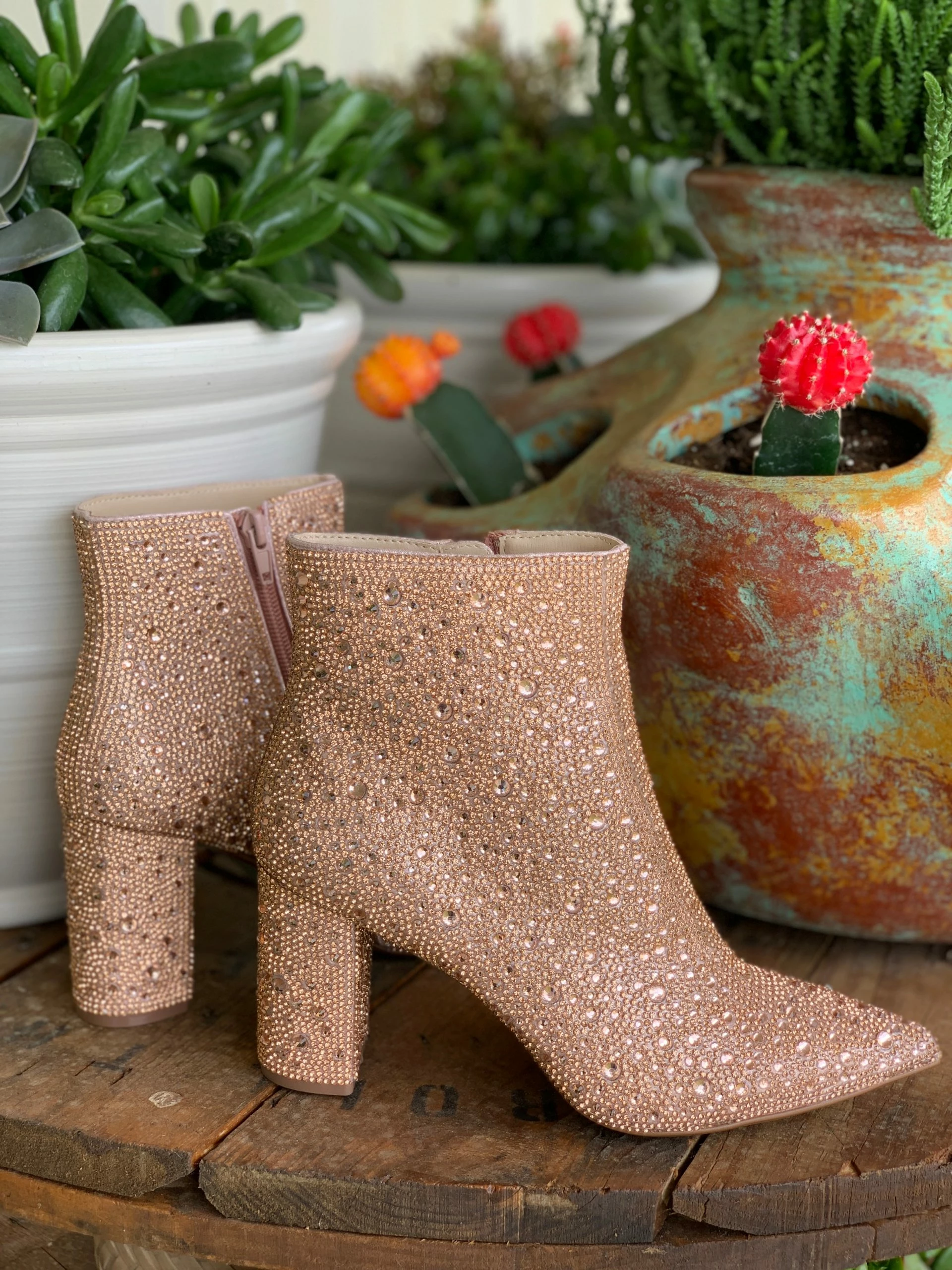 Betsey Johnson SB Cady Rhinestone World Bootie 14 Betsey Johnson SB Cady Rhinestone World Bootie - Image 12