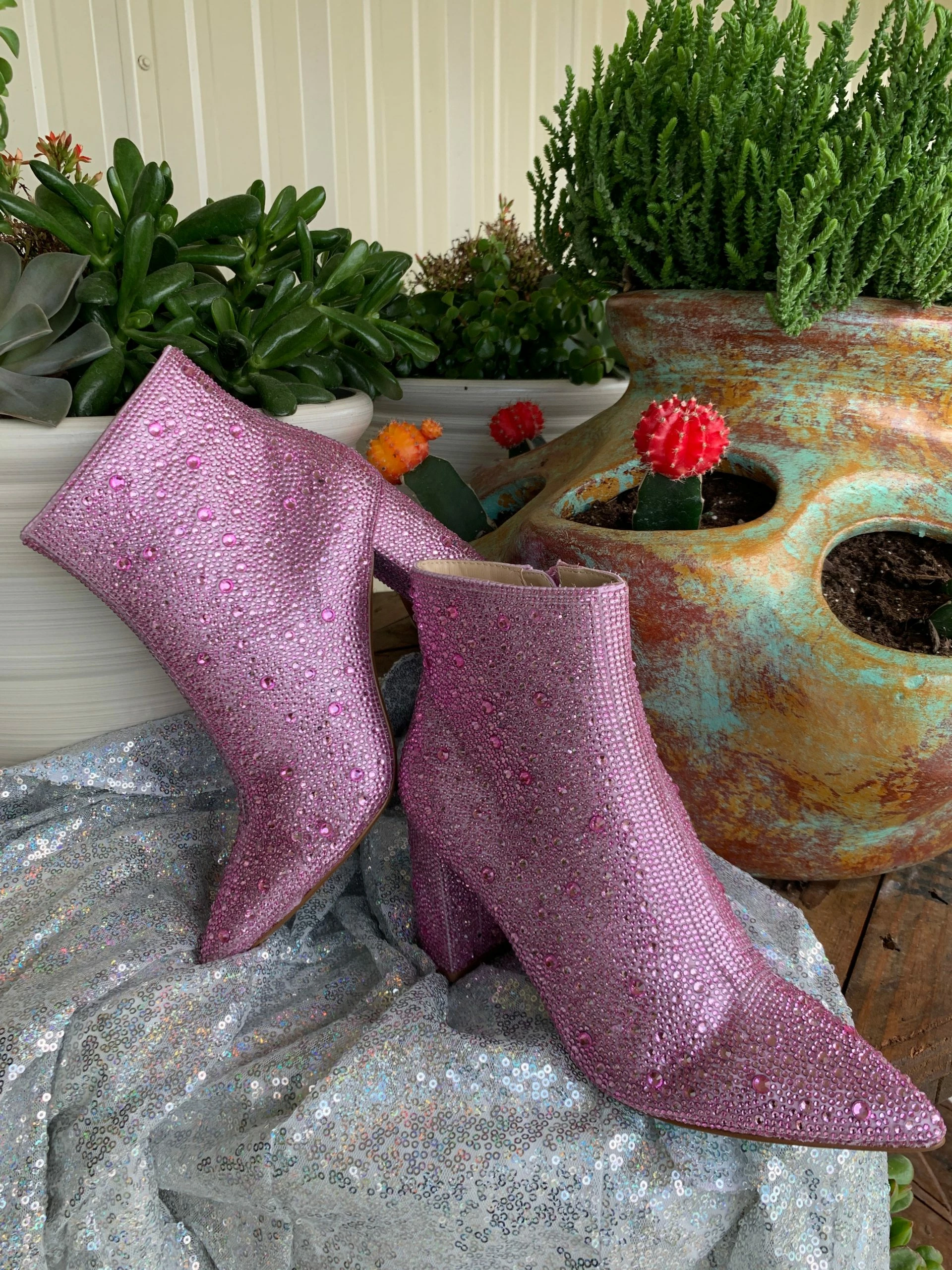 Betsey Johnson SB Cady Rhinestone World Bootie 15 Betsey Johnson SB Cady Rhinestone World Bootie - Image 13