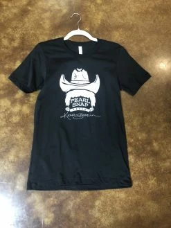 Black Cowboy Pearl Snap Fever Tee