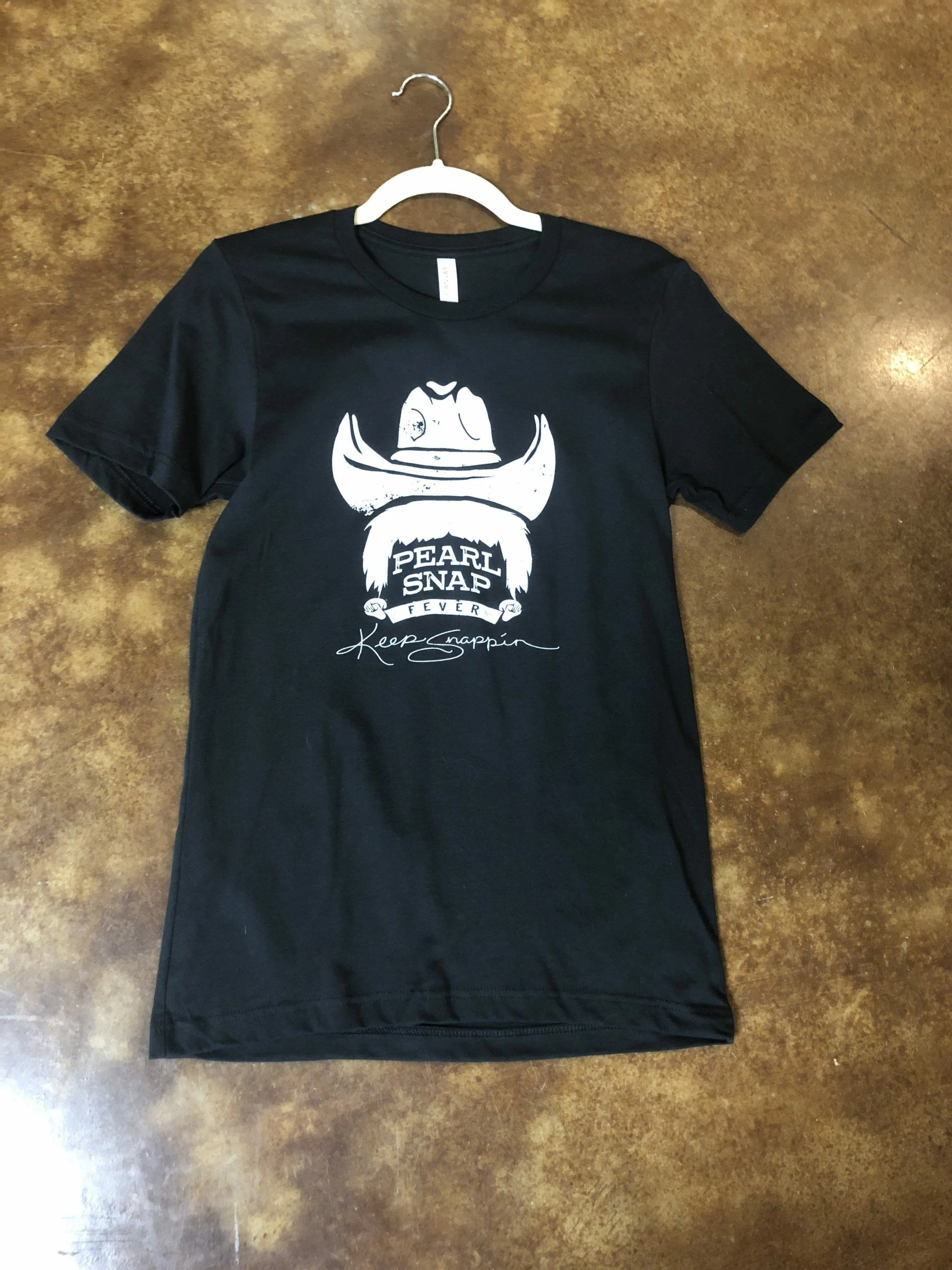 Black Cowboy Pearl Snap Fever Tee 3 Black Cowboy Pearl Snap Fever Tee