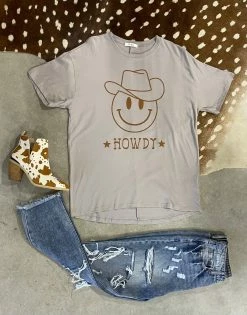 Howdy Smiley Tee By Tres Bien