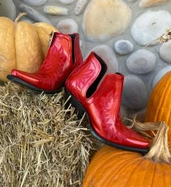 Queen Of Hearts Red Ankle Booties 8 Queen Of Hearts Red Ankle Booties -shopranchhouse shop IMG 2058