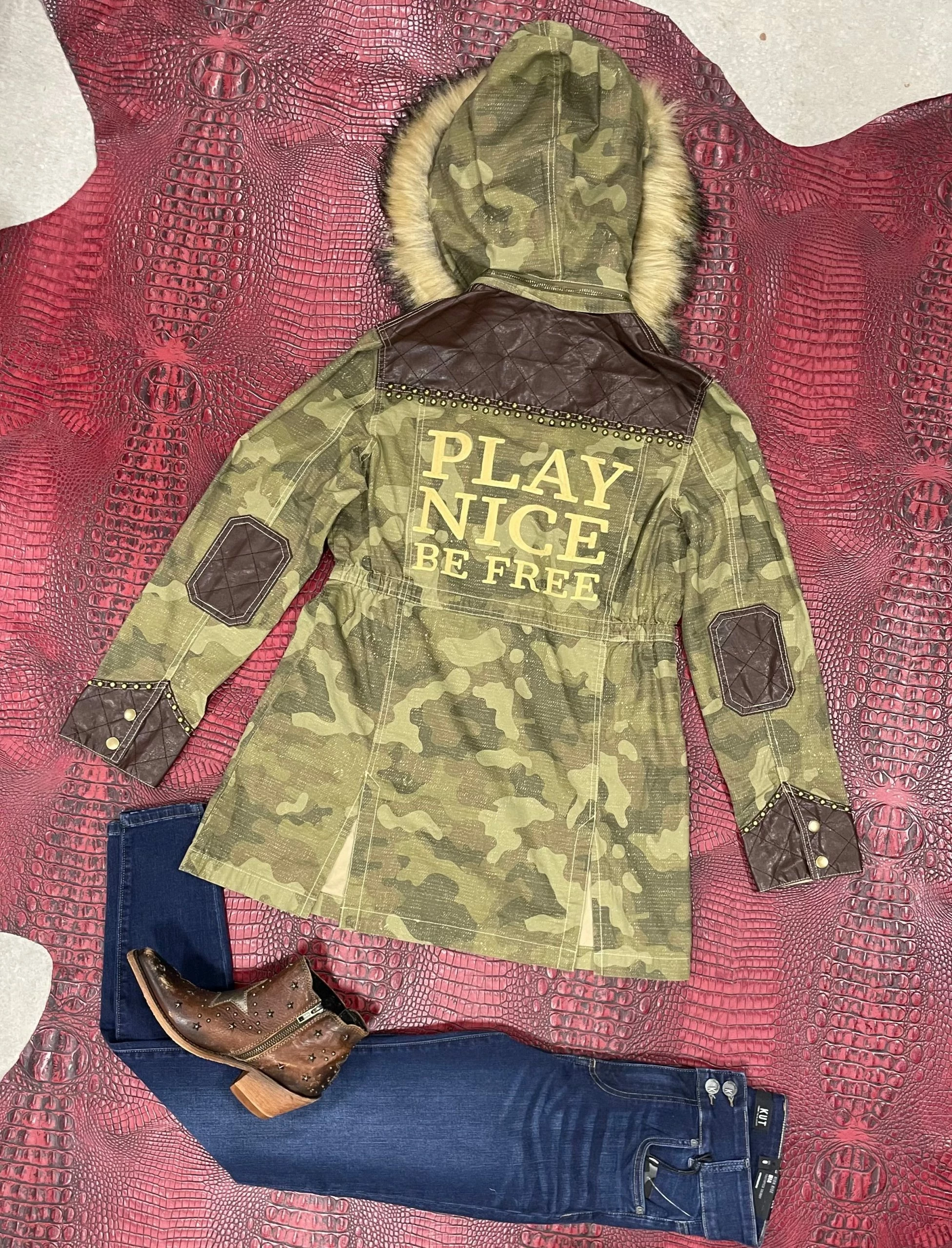 Play Nice Be Free Camo Jacket By Double D 4 Play Nice Be Free Camo Jacket By Double D - Image 2