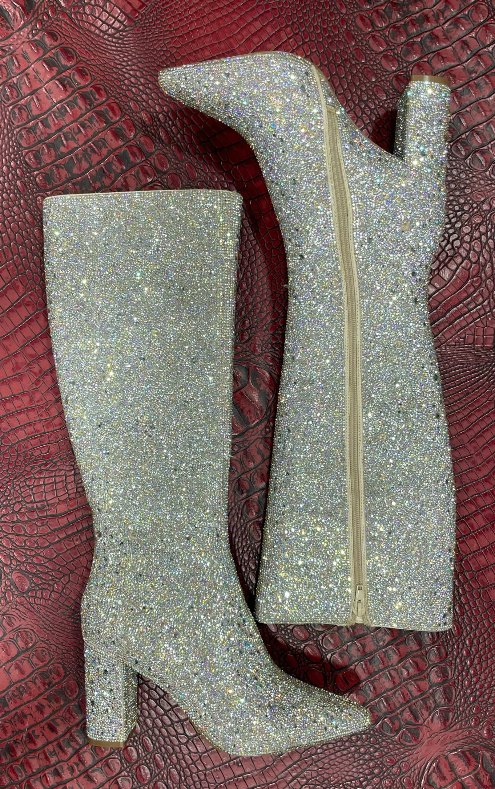 Rhinestone Candy Boots By Betsey Johnson 3 Rhinestone Candy Boots By Betsey Johnson