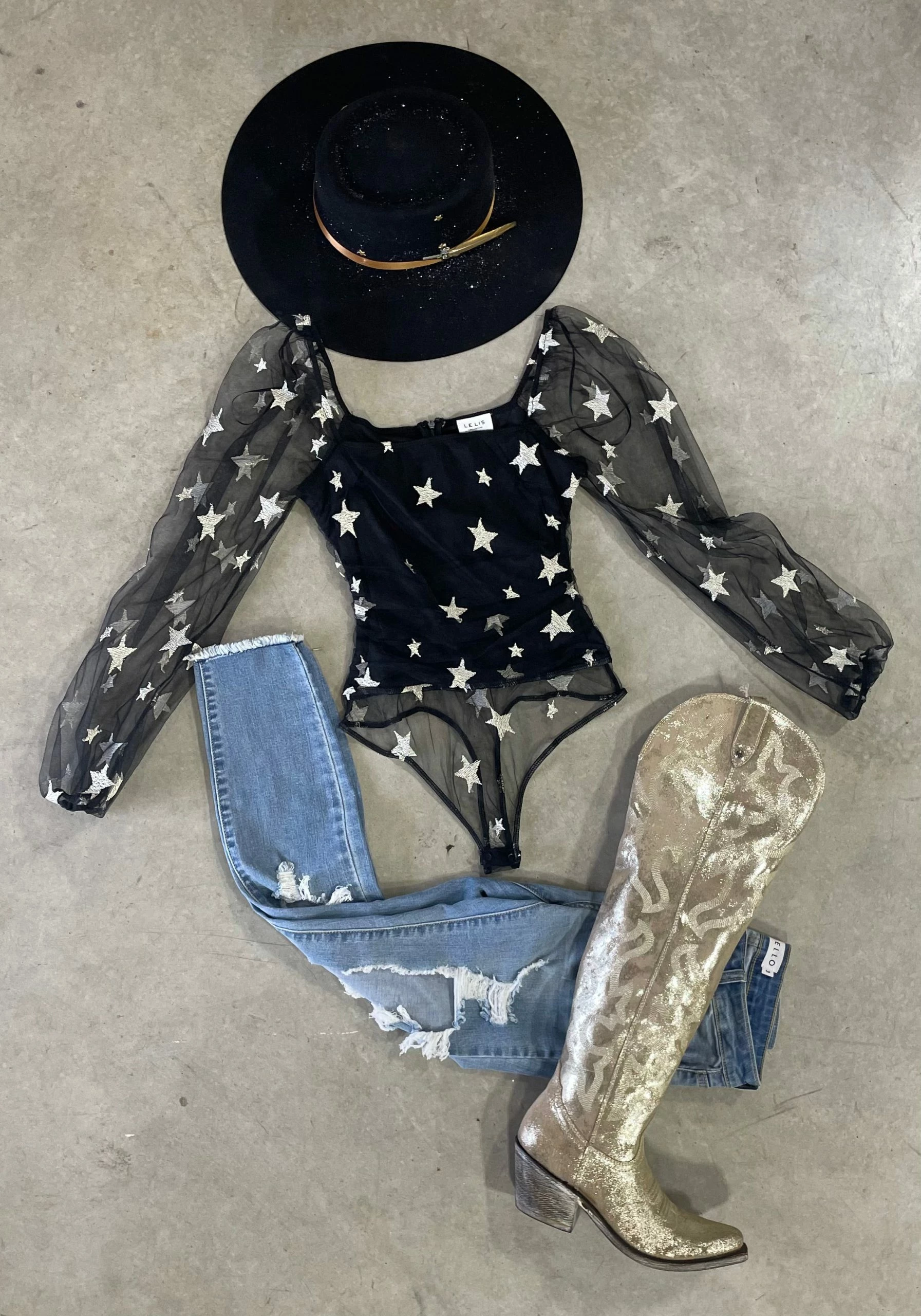 Galaxy Gold Knee High Boots By Liberty Black 3 Galaxy Gold Knee High Boots By Liberty Black