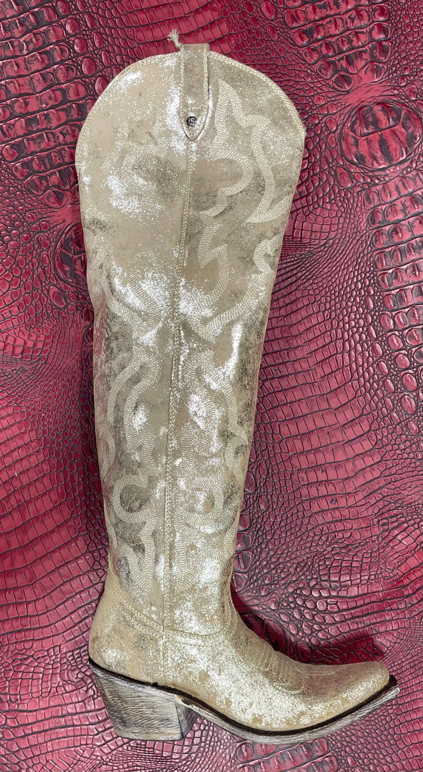 Galaxy Gold Knee High Boots By Liberty Black 4 Galaxy Gold Knee High Boots By Liberty Black - Image 2