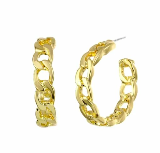 Mia Gold Hoop Earring-Nikki Smith -shopranchhouse shop IMG 3142