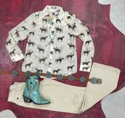 Celeste Sheer Shirt - Tasha Polizzi