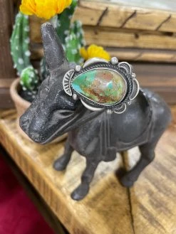 Turquoise Tear Drop Ring -shopranchhouse shop IMG 3368
