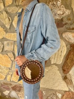 Rosenberg Cowhide Circle Purse -shopranchhouse shop IMG 4348