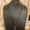 The Leather Blossom Necklace -shopranchhouse shop IMG 5951