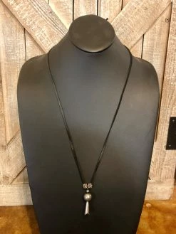 The Leather Blossom Necklace