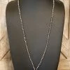 The Silver Bead Tassel Drop Necklace -shopranchhouse shop IMG 5954