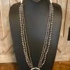 The Silver Pearl Flower Necklace -shopranchhouse shop IMG 5959