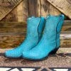 Corral Turquoise Python Booties -shopranchhouse shop IMG 6667 1
