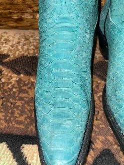 Corral Turquoise Python Booties -shopranchhouse shop IMG 6670 c0738362 20b4 422b 8f58 4652f307f974