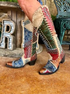 Old Gringo Blowout Boot - Blue -shopranchhouse shop IMG 6988 1