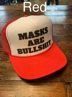 Masks Are Bullsh*t Trucker Hat -shopranchhouse shop IMG 9229