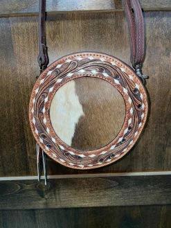 Rosenberg Cowhide Circle Purse -shopranchhouse shop IMG 9524