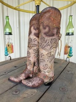Corral Romance And The Rose Tall Boot - Chocolate -shopranchhouse shop IMG 9667 58f1230a 7ad4 4f7d ae51 d4064e4861b1 1
