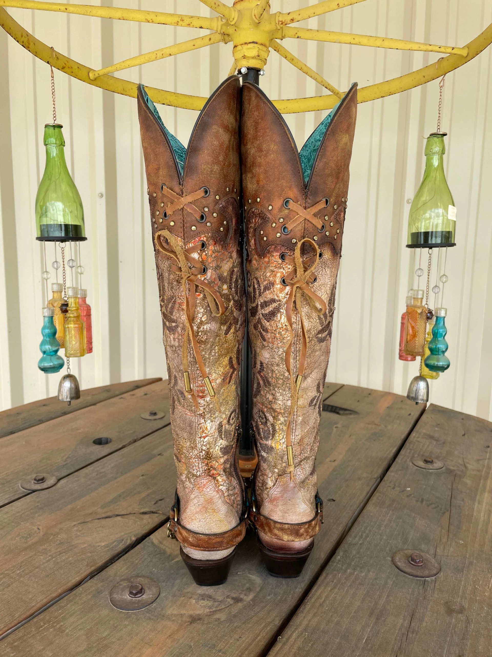 Corral Romance And The Rose Tall Boot - Chocolate 4 Corral Romance And The Rose Tall Boot - Chocolate - Image 2