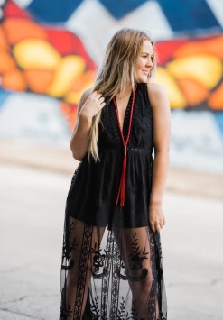 The Braided Bandit Leather Tassel Necklace - Medium Length -shopranchhouse shop Screen Shot 2019 10 29 at 1.50.43 PM