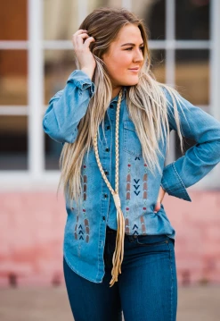 The Braided Bandit Leather Tassel Necklace - Medium Length -shopranchhouse shop Screen Shot 2019 10 29 at 1.53.46 PM