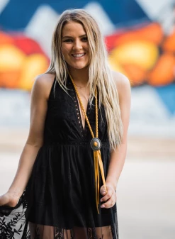 Deerskin Braided Concho Necklace -shopranchhouse shop Screen Shot 2019 10 29 at 1.57.15 PM