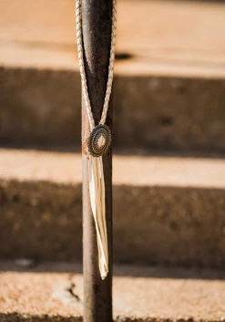 Deerskin Braided Concho Necklace -shopranchhouse shop Screen Shot 2019 10 29 at 1.57.30 PM