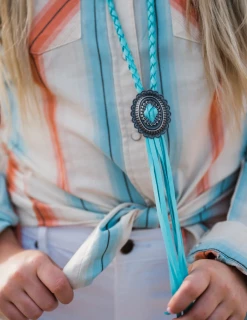 Deerskin Braided Concho Necklace -shopranchhouse shop Screen Shot 2019 10 29 at 1.59.56 PM