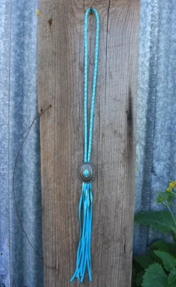 Deerskin Braided Concho Necklace -shopranchhouse shop Screen Shot 2019 10 29 at 2.00.12 PM