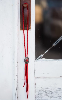 Deerskin Braided Concho Necklace -shopranchhouse shop Screen Shot 2019 10 29 at 2.00.28 PM