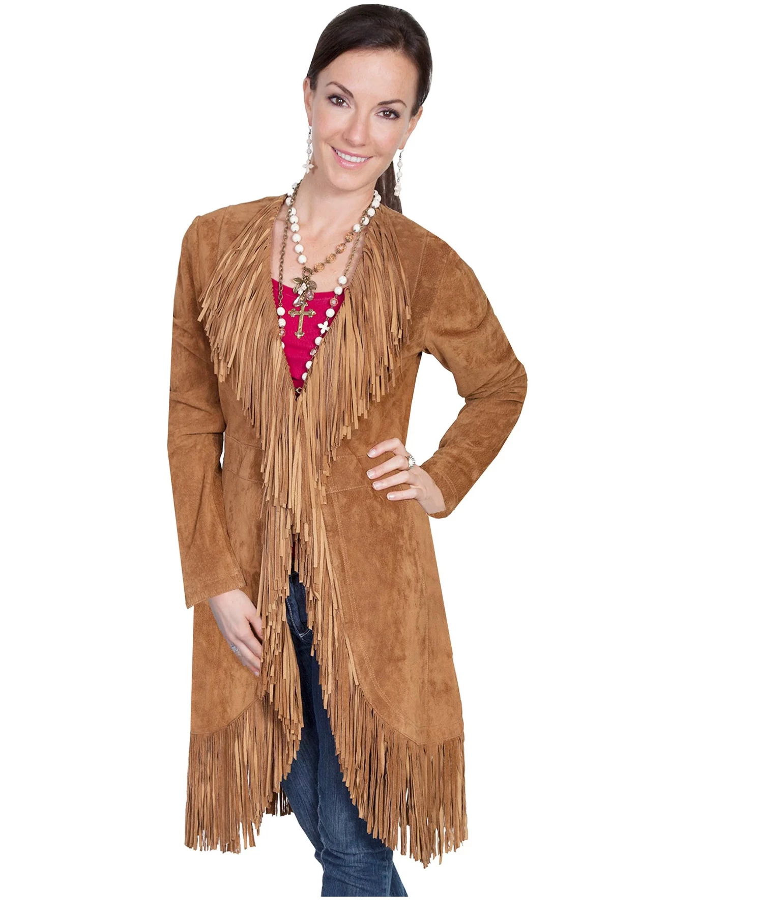 Scully Suede Fringe Knee Coat 8 Scully Suede Fringe Knee Coat - Image 6