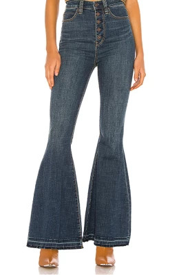 Free People Irreplaceable Bell Bottoms Denim Blues