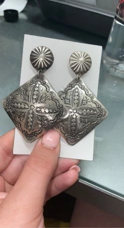 Silver CD Earrings