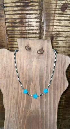 Star Spangled Navajo Pearl Necklace