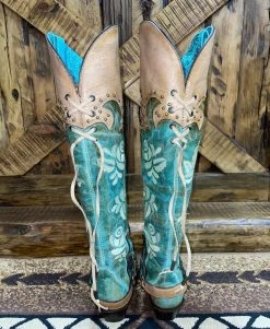 Corral Romance And The Rose Tall Boot- Turquoise/Buckskin 7 Corral Romance And The Rose Tall Boot- Turquoise/Buckskin -shopranchhouse shop image 36280c66 ddb2 4767 883f ad963f5d41be 1