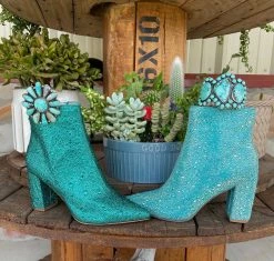 Betsey Johnson SB Cady Rhinestone World Bootie Turquoise -shopranchhouse shop image 4dff872d 8e4b 4cec bd8c b88ab2b3946a