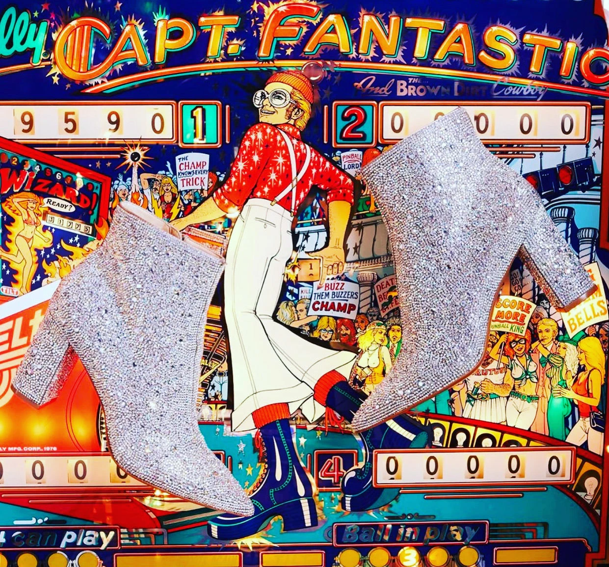 Betsey Johnson SB Cady Rhinestone World Bootie 4 Betsey Johnson SB Cady Rhinestone World Bootie - Image 2