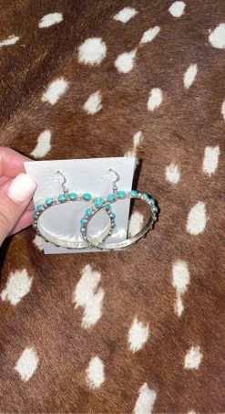 Circle Stone Turq Earrings -shopranchhouse shop image 9e36ed3e 9e64 479a 99e0 b706e650a2f0