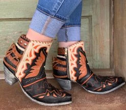 Old Gringo Eagle Flight Bootie - Black