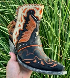 Old Gringo Eagle Flight Bootie - Black -shopranchhouse shop image cd4748d9 e6a7 4fb3 8638 7206e475a770 1