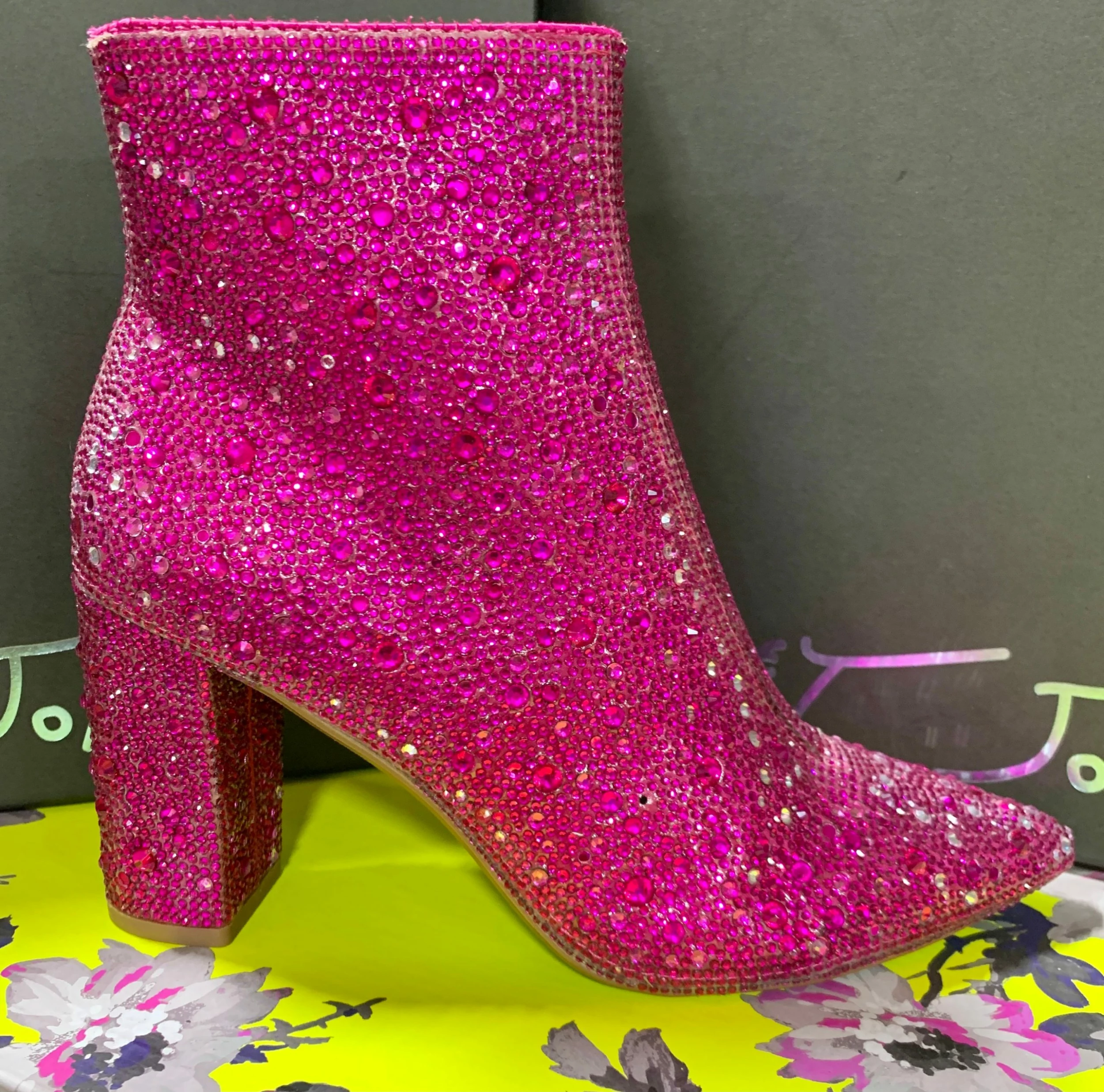 Betsey Johnson SB Cady Rhinestone World Bootie 19 Betsey Johnson SB Cady Rhinestone World Bootie - Image 17