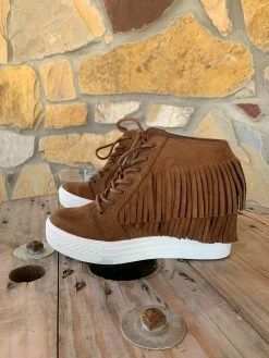 Stella Fringe Moccasin Wedge Booties - Chocolate -shopranchhouse shop image e8c27bbd 6982 4123 a6e0 d04364999df8