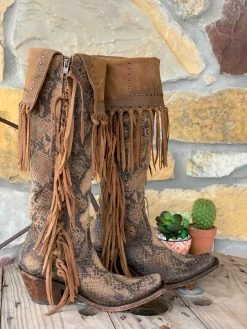 Liberty Black Old World Python Boots